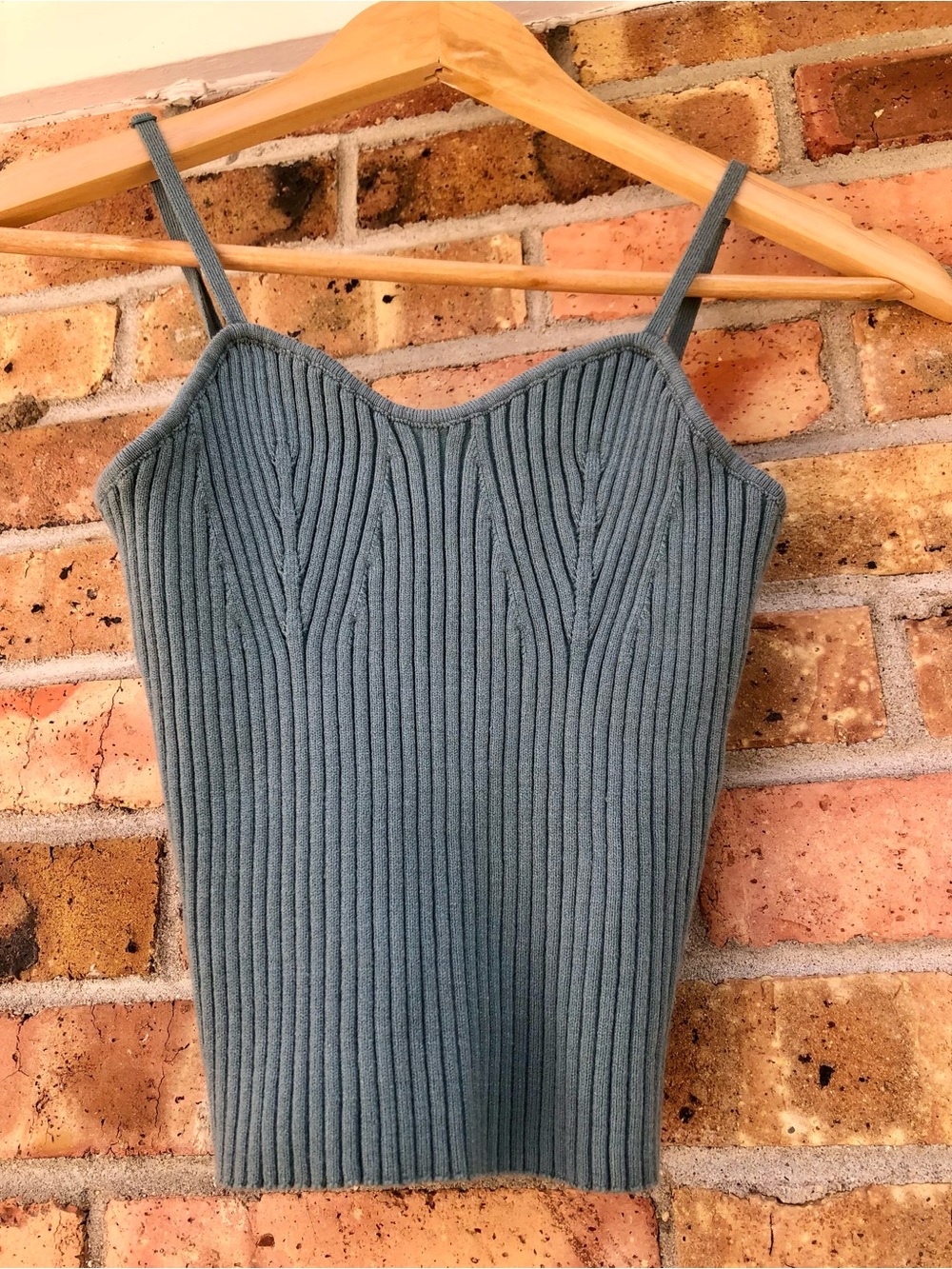 Miss Love Ribbed Knit Cami Tank Top